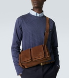 Miu Miu Utilitaire suede shoulder bag