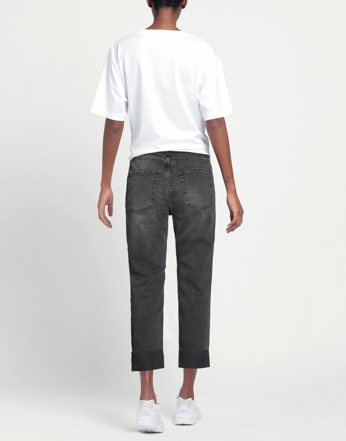 Manila Grace Womens Jeans in Black