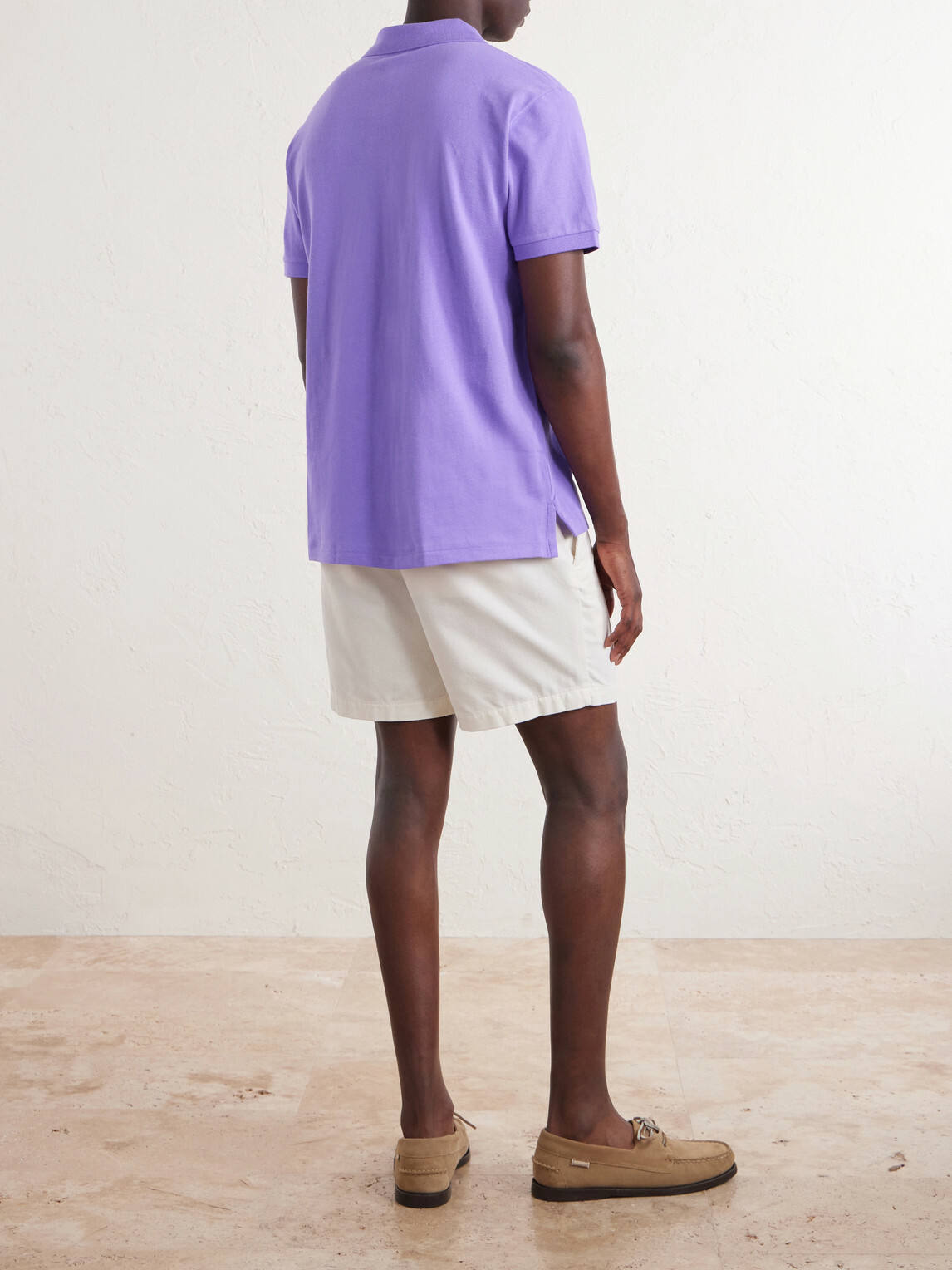 Polo Ralph Lauren - Logo-Embroidered Cotton-Piqué Polo Shirt - Purple