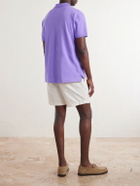 Polo Ralph Lauren - Logo-Embroidered Cotton-Piqué Polo Shirt - Purple