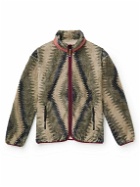 KAPITAL - Thunder Mother Printed Fleece Zip-Up Sweatshirt - Gray