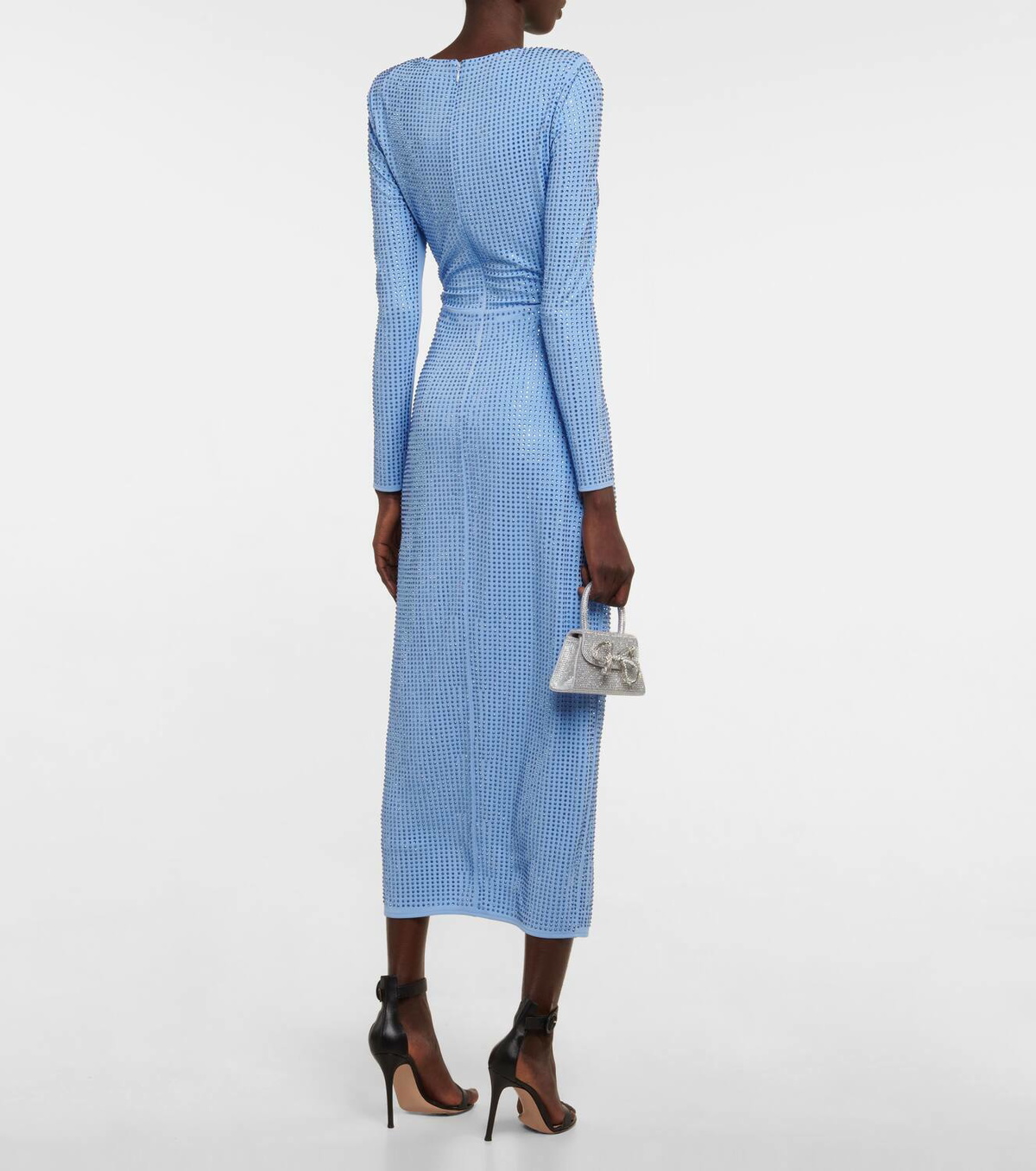 Self-Portrait Embellished cutout jersey midi dress Self-Portrait