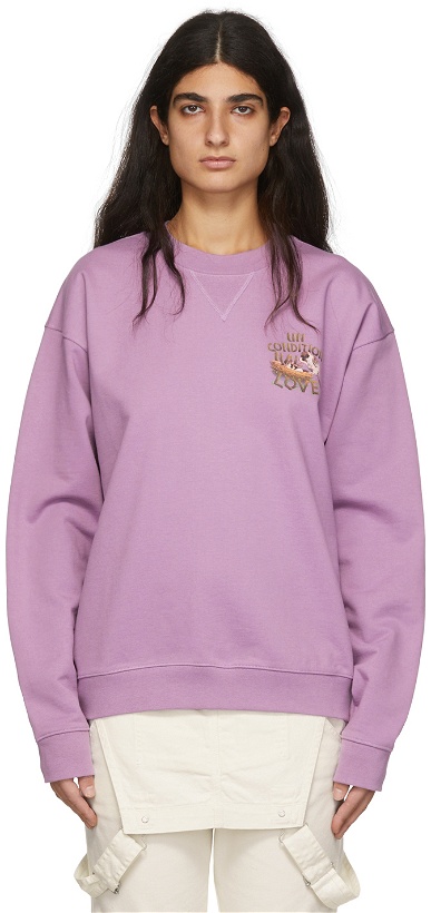 Photo: Sky High Farm Workwear Purple Organic Cotton Sweatshirt