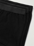 Sunspel - Three-Pack Stretch-Cotton Boxer Briefs - Black