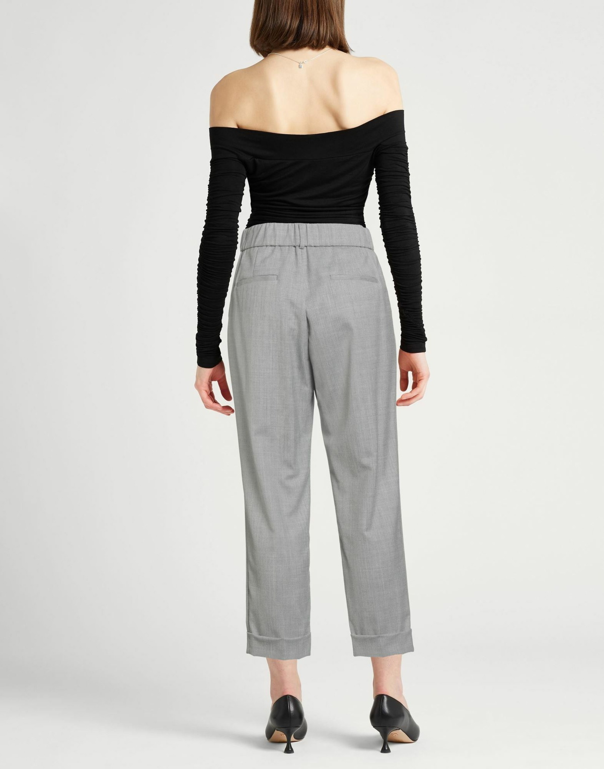 Peserico Easy Womens Pants Light in Grey
