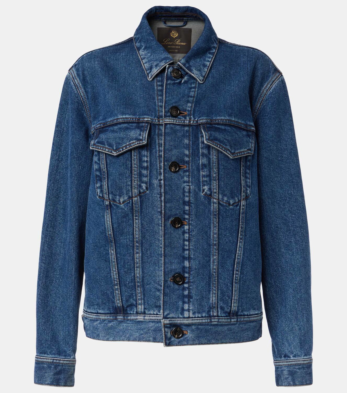 Loro Piana Tulus cotton and silk denim jacket