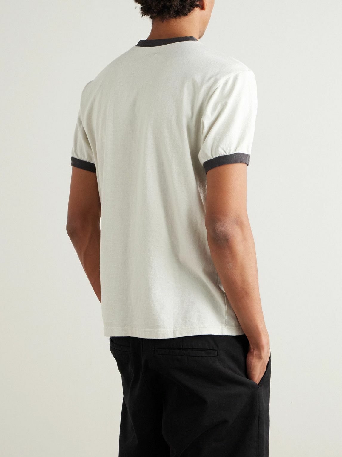 KAPITAL - Slim-Fit Printed Cotton-Jersey T-Shirt - Gray