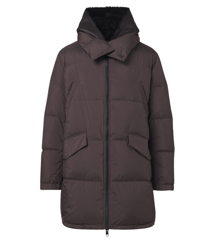 Photo: Yves Salomon Shearling-trimmed down coat