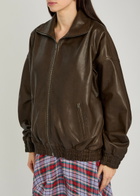 Acne Studios Leather Jacket Dark Brown
