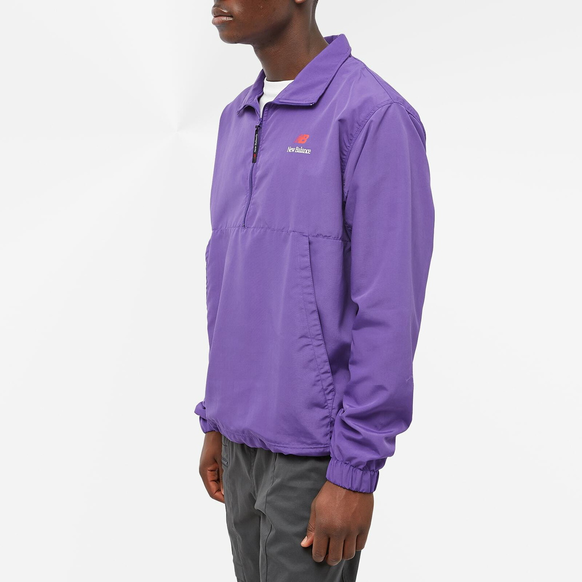 New Balance Men's Made in USA Quarter Zip in Prism Purple New Balance