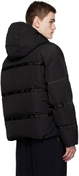 Emporio Armani Black Zip Down Jacket
