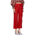 Molly Goddard Red Nancy Trousers