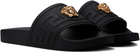 Versace Black 'La Medusa' Slides