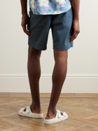 Faherty - Island Life Straight-Leg Organic Cotton-Blend Shorts - Blue