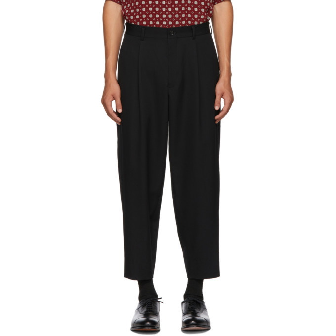 Photo: Comme des Garcons Homme Deux Black Wool Trousers