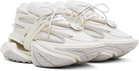 Balmain White Leather Unicorn Low-Top Sneakers