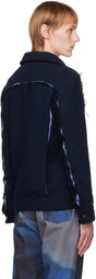 PONDER.ER SSENSE Exclusive Navy Clash Jacket