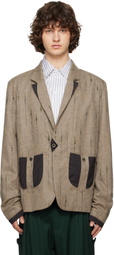 Kiko Kostadinov Brown Veca Tailored Blazer
