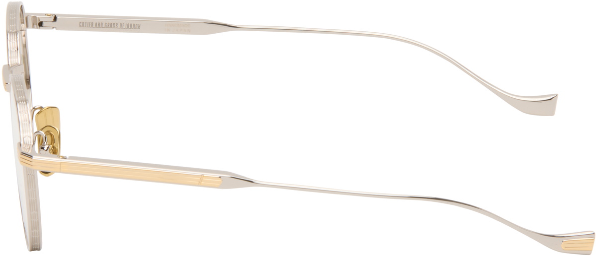 Cutler and Gross Silver & Gold Lennox 1428 Round Optical Glasses