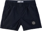 Stone Island Junior Kids Black B100001 Nylon Metal ECONYL Swim Shorts