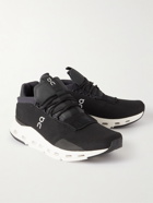 ON - Cloudnova Mesh and Neoprene Sneakers - Black