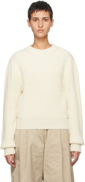 AMOMENTO Off-White Half Neck Sweater