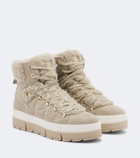 Bogner Vaduz shearling and suede ankle boots