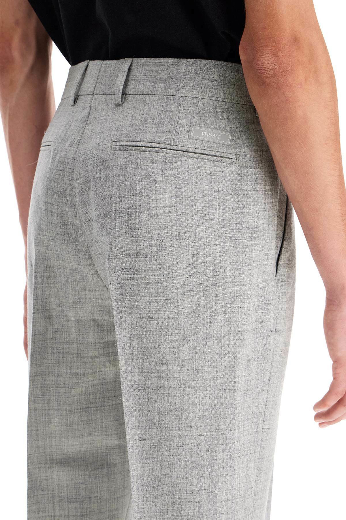 VERSACE tailoring cigarette pants Grey Versace