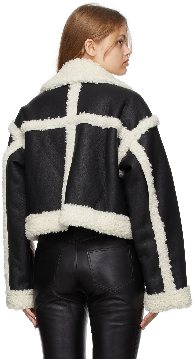 Stand Studio Black & Off-White Kristy Jacket
