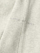 Pop Trading Company - Arch Logo-Appliquéd Fleece-Back Cotton-Jersey Hoodie - Gray