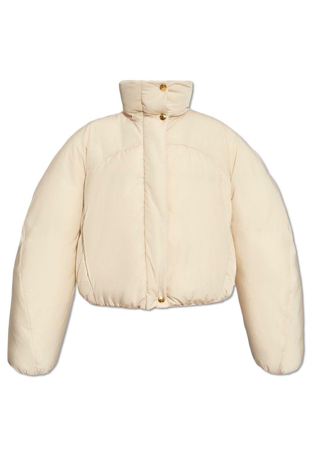 JACQUEMUS Women's The Caraco Puffer Short Jacket Black