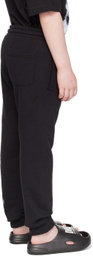 Diesel Kids Black Printed Sweatpants