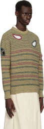 Toga Virilis Multicolor Hole Knit Sweater