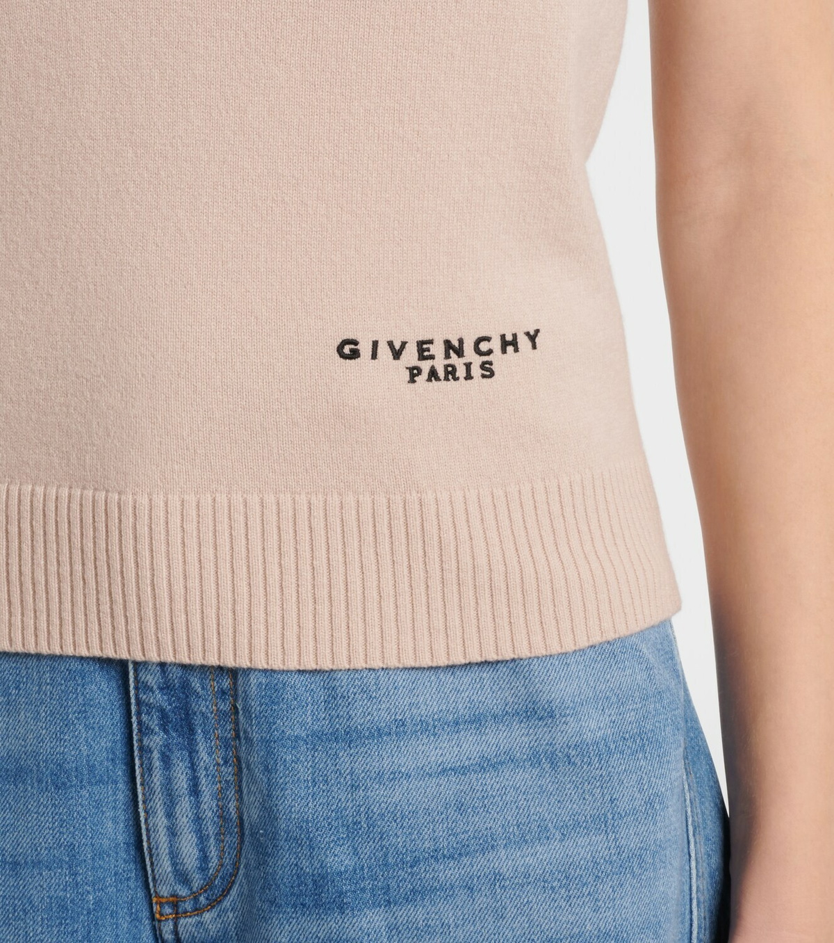Givenchy Logo wool and cashmere tank top