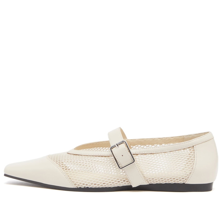 Photo: Vagabond Shoemakers Women's Wiolette Buckle Ballet Shoe in Mesh in Off White