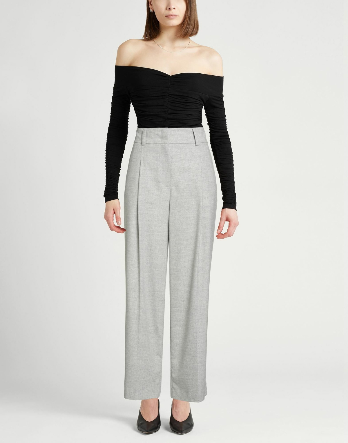 Peserico Easy Womens Pants Light in Grey