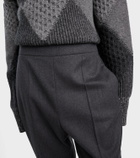 Stella McCartney Mid-rise wool tapered sweatpants