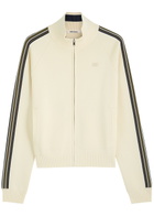 Wales Bonner Fine-knit Track Jacket Cream