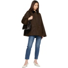 TOTEME Brown Belted Croco-Embossed Bucket Bag
