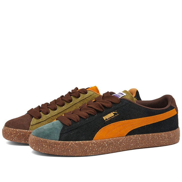 Photo: Puma x PAM Suede VTG Sneakers in Dark Chocolate/Olive