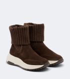 Hogan H669 suede ankle boots