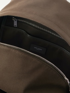 SAINT LAURENT - City Leather-Trimmed Twill Backpack