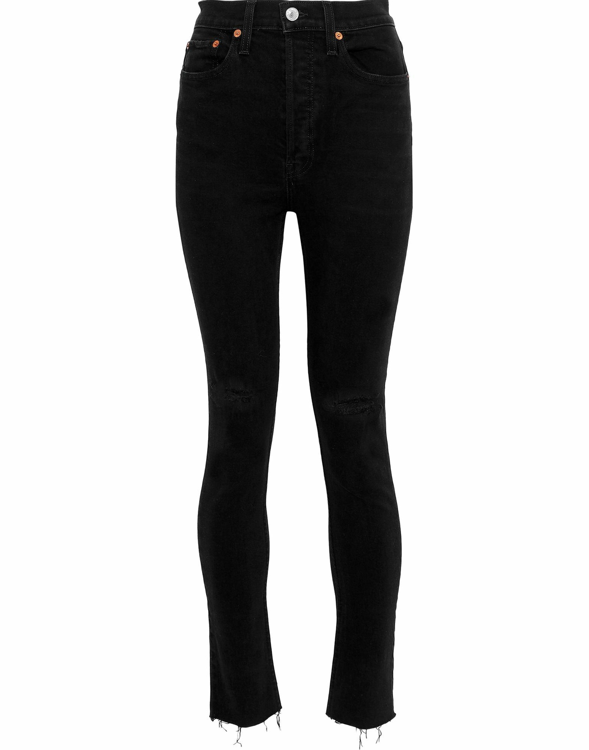 Re/done Womens Jeans in Black
