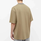 Acne Studios Men's Extorr Reverse Logo Rib T-Shirt in Dark Beige