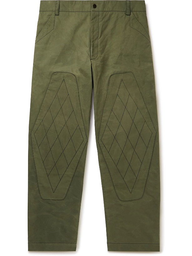 Photo: Paria Farzaneh - Quilted Waxed-Cotton Trousers - Green
