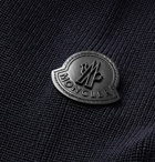 Moncler - Slim-Fit Quilted Shell and Ribbed Wool Jacket - Blue