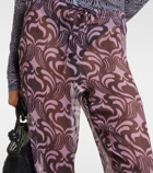 Dries Van Noten Pachas printed silk straight pants