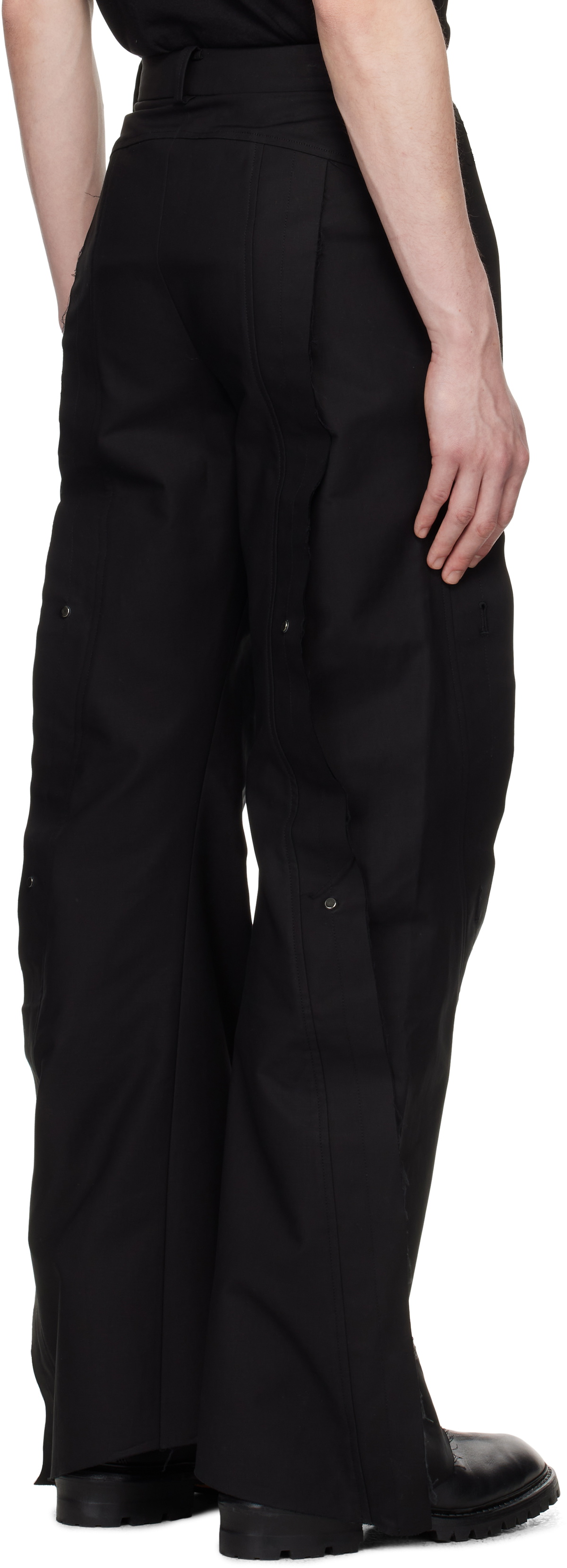 CARNET-ARCHIVE Black Heavy Cotton Sack Trousers