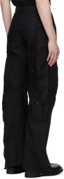 CARNET-ARCHIVE Black Heavy Cotton Sack Trousers