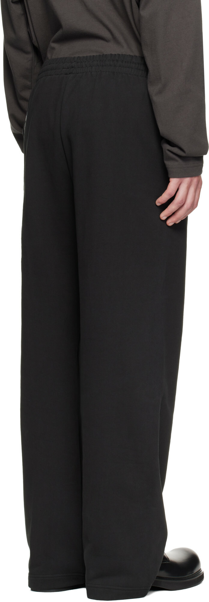 We11done Black Chain Embroidered Sweatpants